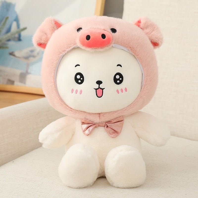 Peluche lapin qui se déguise
