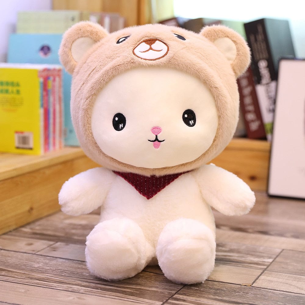 Peluche lapin qui se déguise