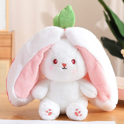 Peluche lapin qui se transforme