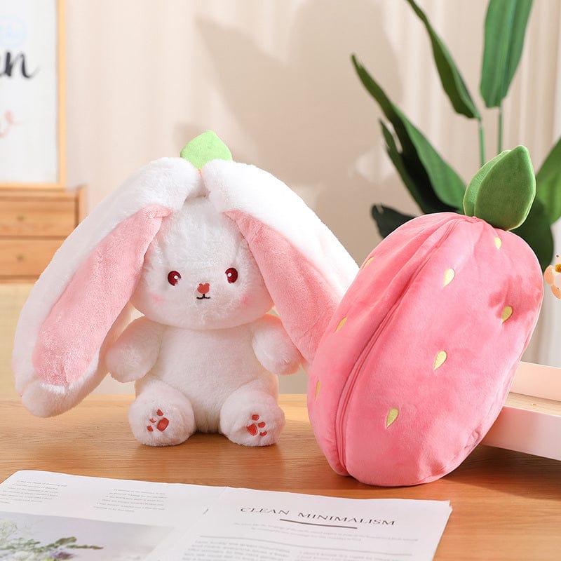 Peluche lapin qui se transforme