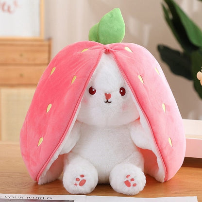 Peluche lapin qui se transforme