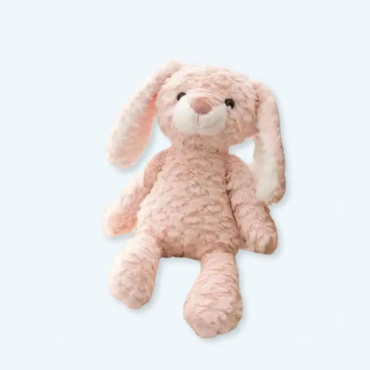 Peluche lapin rose câlin tout doux enfant douillet