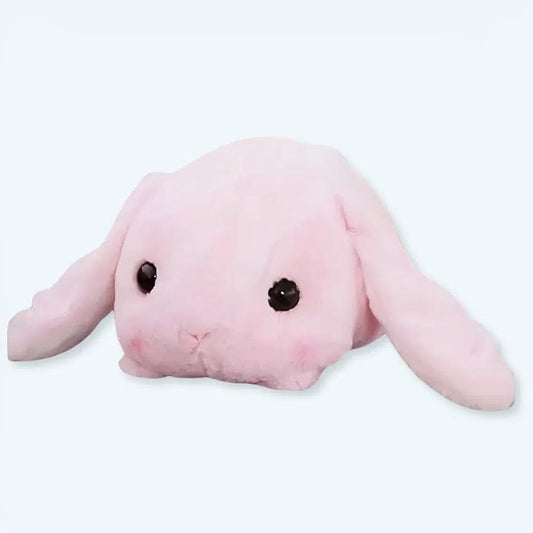 Peluche lapin rose doux compagnon enfant chambre