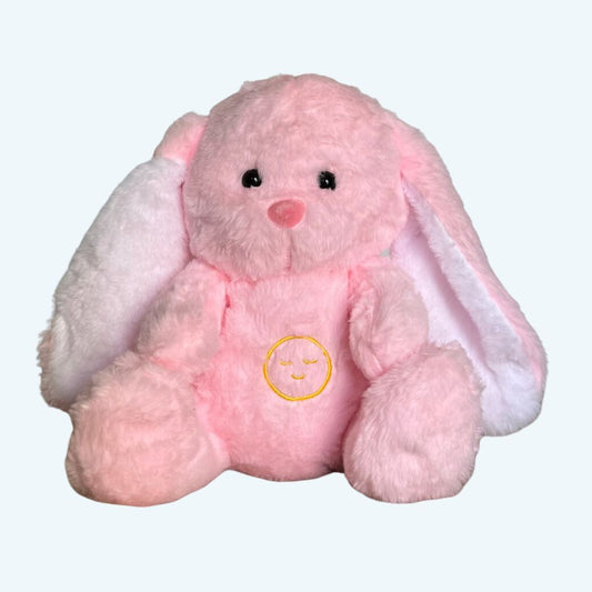 Peluche lapin rose veilleuse douce sommeil enfant