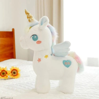 Peluche licorne arc-en-ciel magique douce enfant