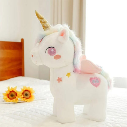 Peluche licorne arc-en-ciel magique douce enfant