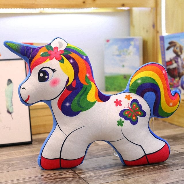 Peluche Licorne Arc En Ciel  Twinkle | Peluche World 40 cm / Blanche