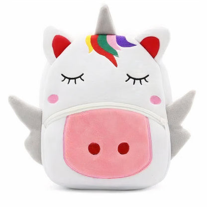 Peluche licorne blanche sac à dos doux enfant magique