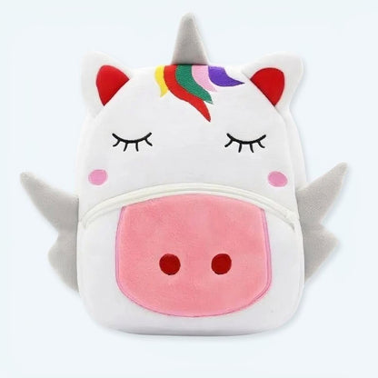 Peluche licorne blanche sac à dos doux enfant magique