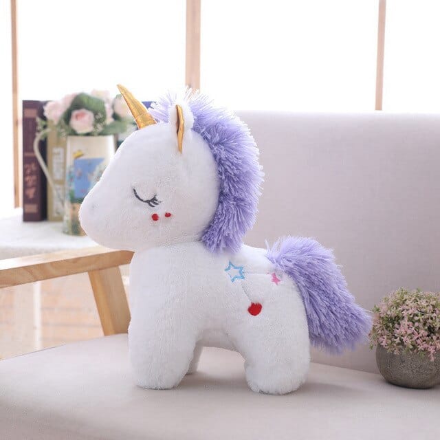 Peluche Licorne Géante Blanche  Sky | Peluche World 40 cm