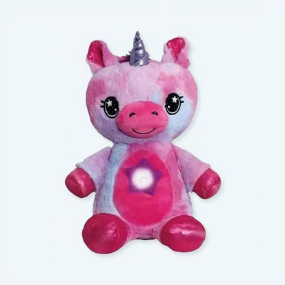 Peluche licorne rose douce enfant chambre magique