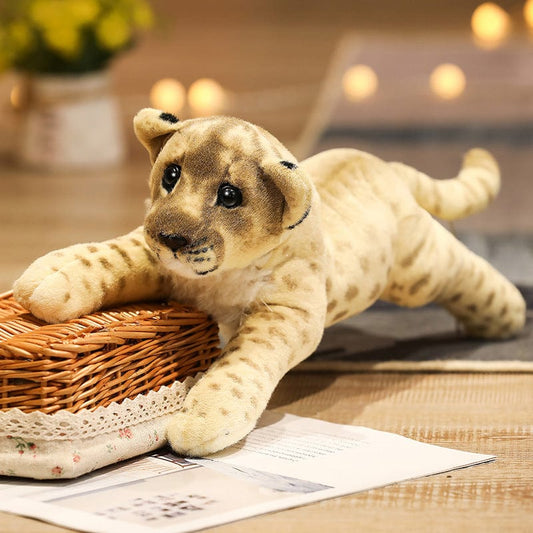 Peluche lion bébé mignon nature