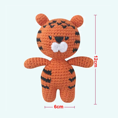 Peluche lion crochet doux safari forêt tropicale
