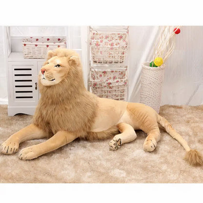 Peluche lion géant doux safari chambre enfant