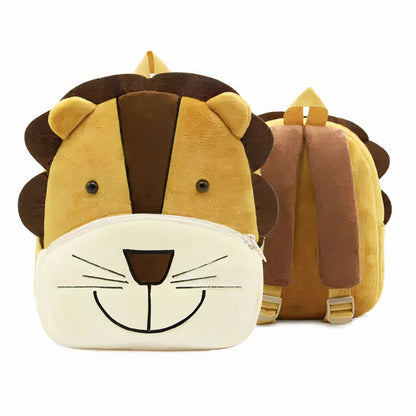 Peluche lion sac à dos doux enfant safari aventure