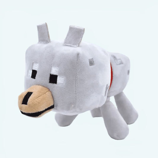 Peluche loup Minecraft douce enfant jeu câlin