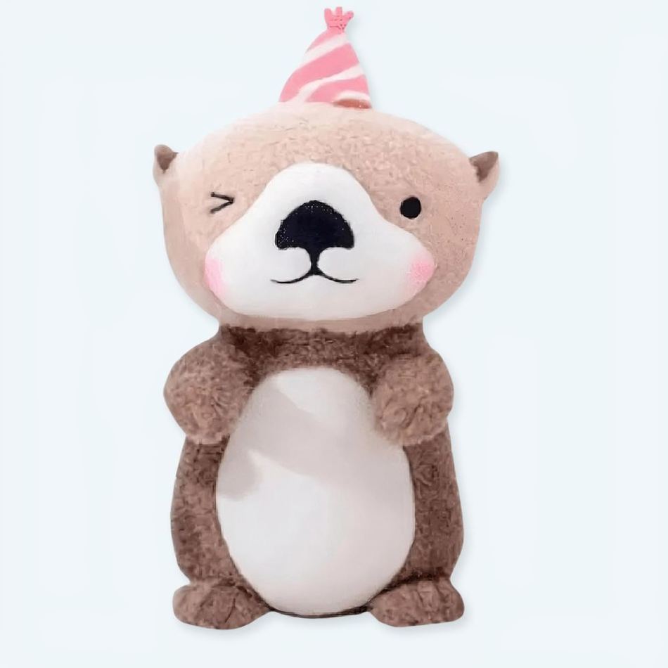Peluche loutre chapeau mignon doux enfant cadeau
