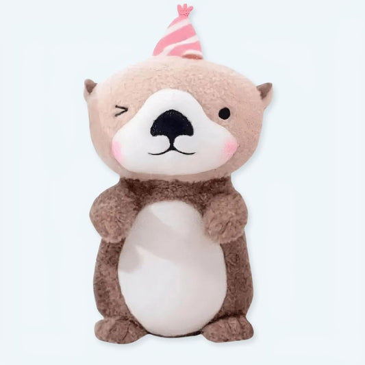 Peluche loutre chapeau mignon doux enfant cadeau