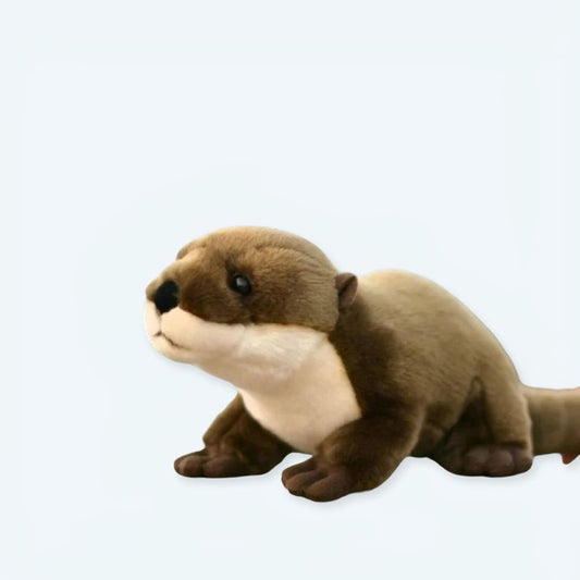 Peluche loutre réaliste douce câline pour enfant