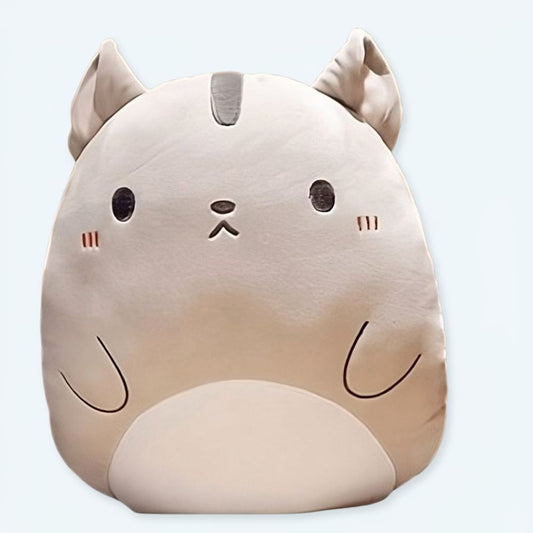 Peluche oreiller chat doux mignon pour détente maison