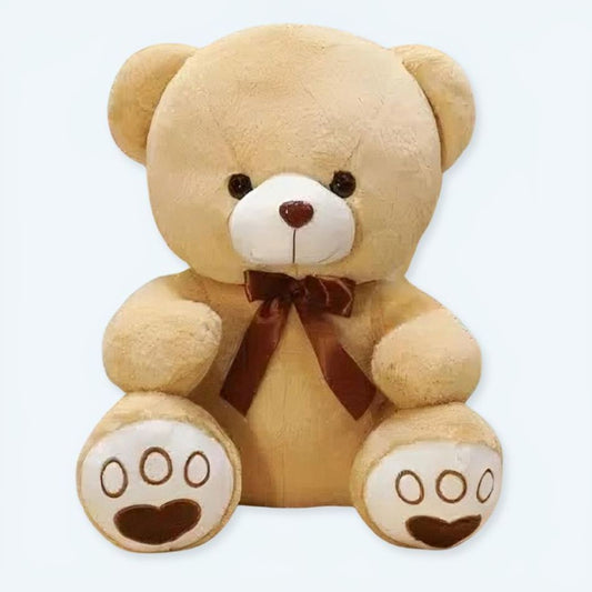 Peluche ours beige doux et moelleux pour câlins chaleureux