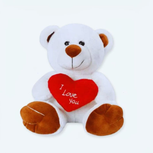 Peluche ours blanc câlin doux hiver chaleureux