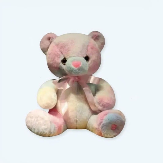 Peluche ours colorée veilleuse douce chambre enfant
