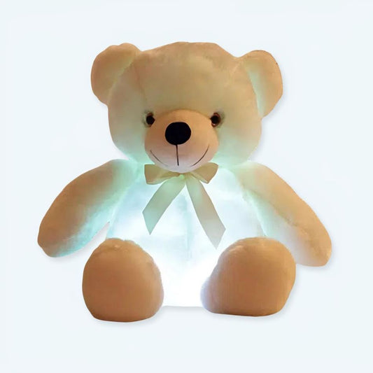 Peluche ours oreiller douce LED lumineuse chambre cozy