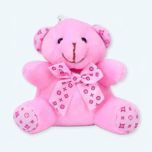 Peluche ours porte-clés rose doux accessoire mignon