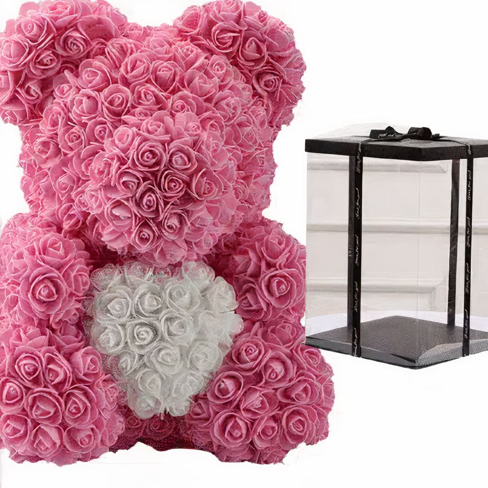 Peluche ours roses doux collection collector câlin