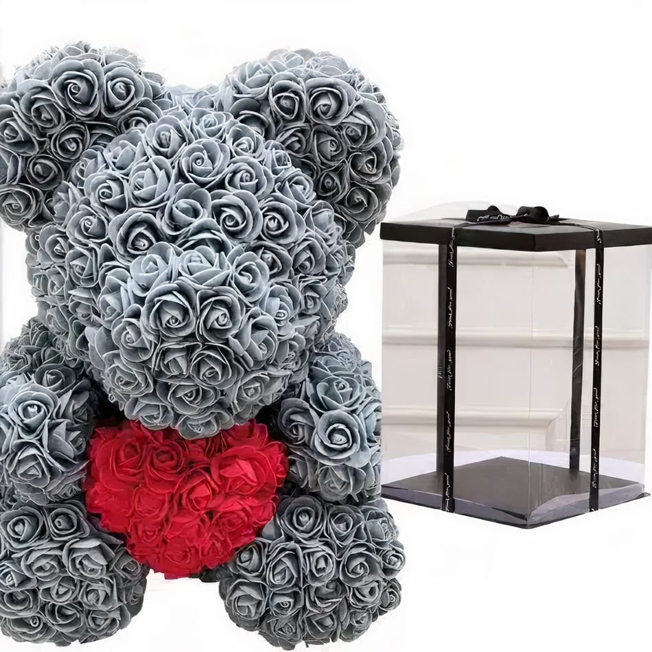 Peluche ours roses grises douces collection unique