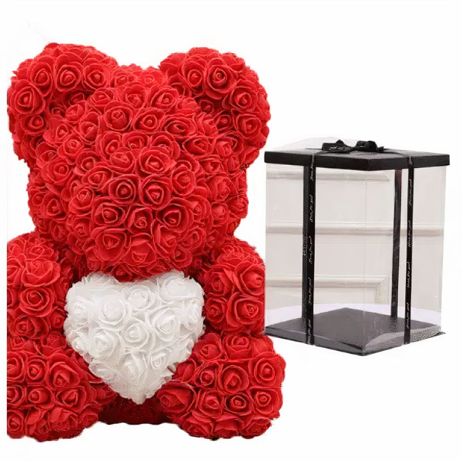 Peluche ours rouge doux collection romantique unique