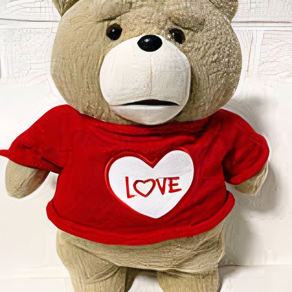 Peluche ours Ted Love douce câline enfant cadeau