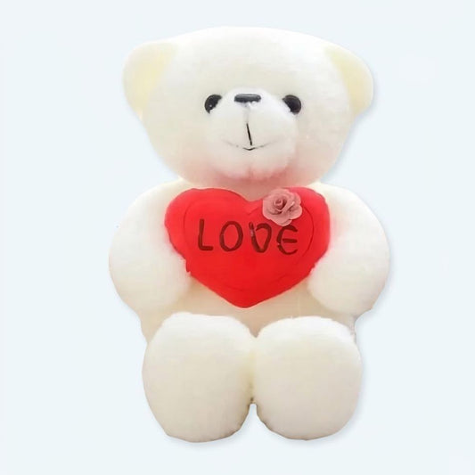 Peluche ourson blanc doux câlin cadeau romantique