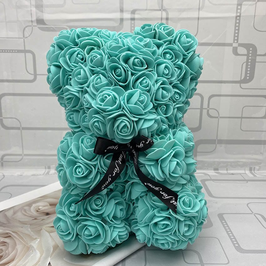 Peluche ourson en rose Saint-Valentin