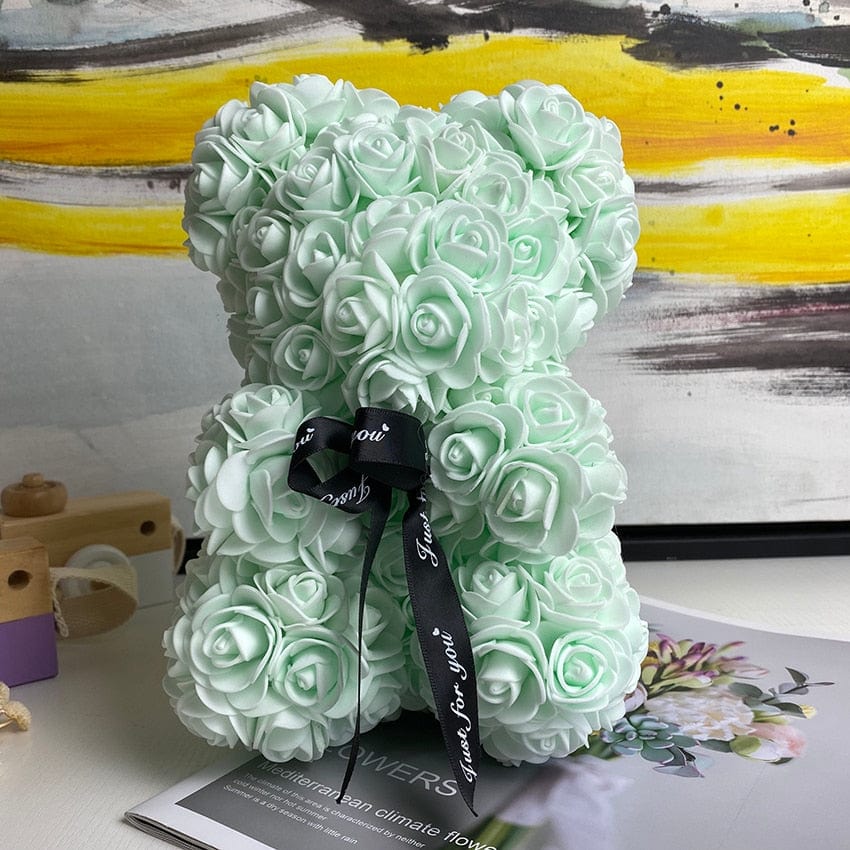 Peluche ourson en rose Saint-Valentin