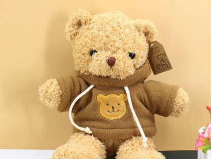 Peluche ourson marron doux cocooning hiver chaleureux