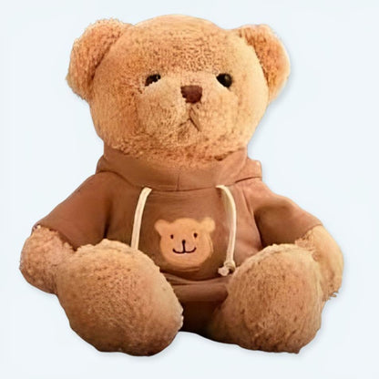 Peluche ourson marron doux cocooning hiver chaleureux