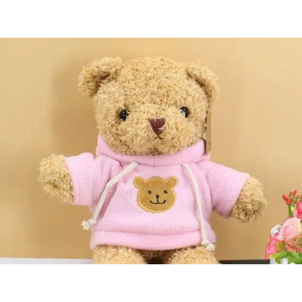 Peluche ourson rose doux enfant câlin hiver chaleureux