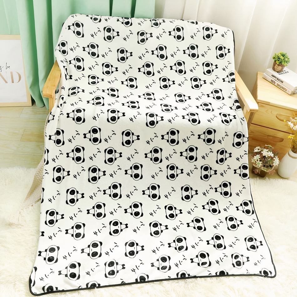 Peluche panda doux câlin avec couverture chaleureuse