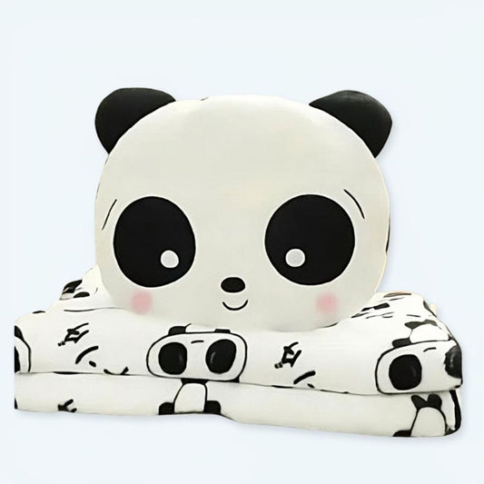 Peluche panda doux câlin avec couverture chaleureuse