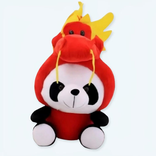 Peluche panda dragon douce câline déguisement enfant