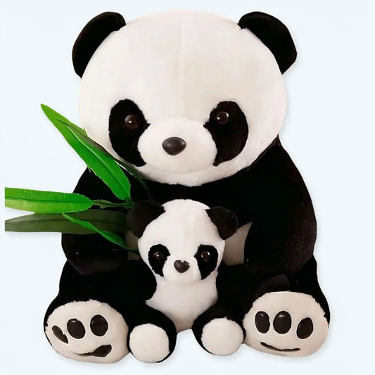 Peluche panda duo câlin doux enfant peluche chaude