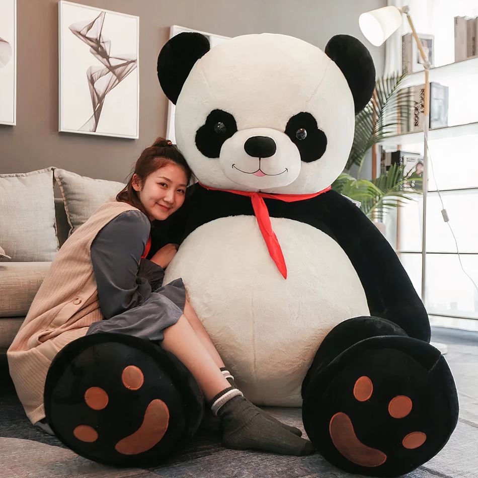 Peluche Panda géant scout doux compagnon câlin enfant