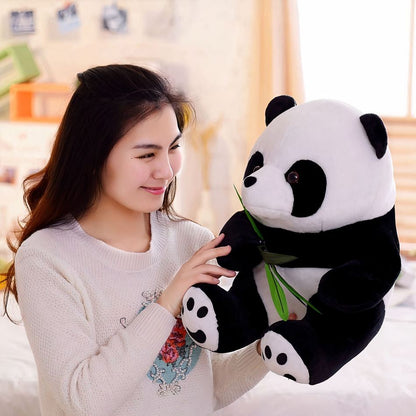 Peluche panda gourmand doux animal câlin enfant