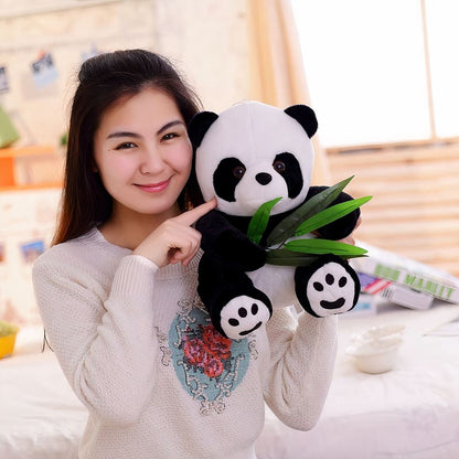 Peluche panda gourmand doux animal câlin enfant