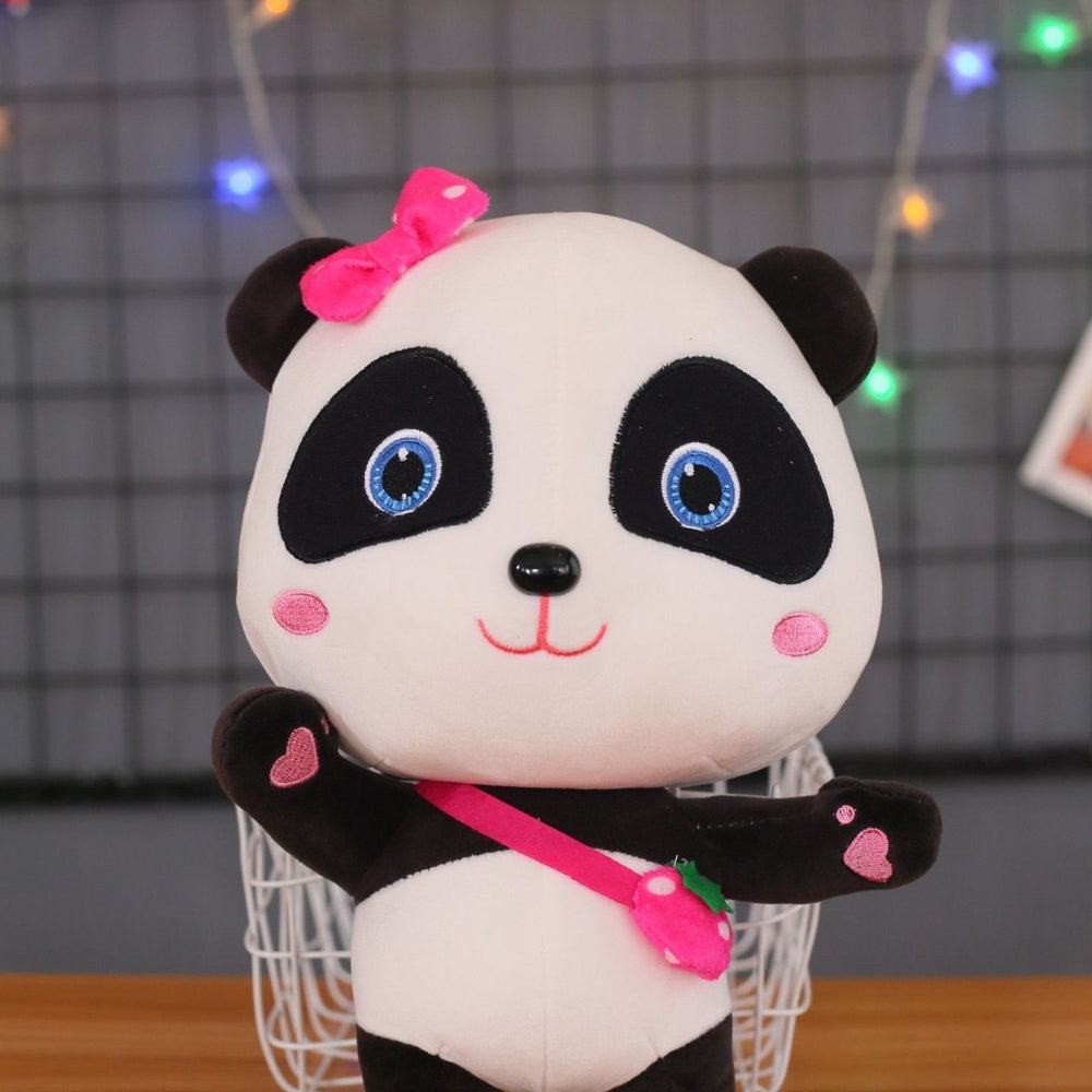 Peluche panda rose Baby Bus douce enfant câlin