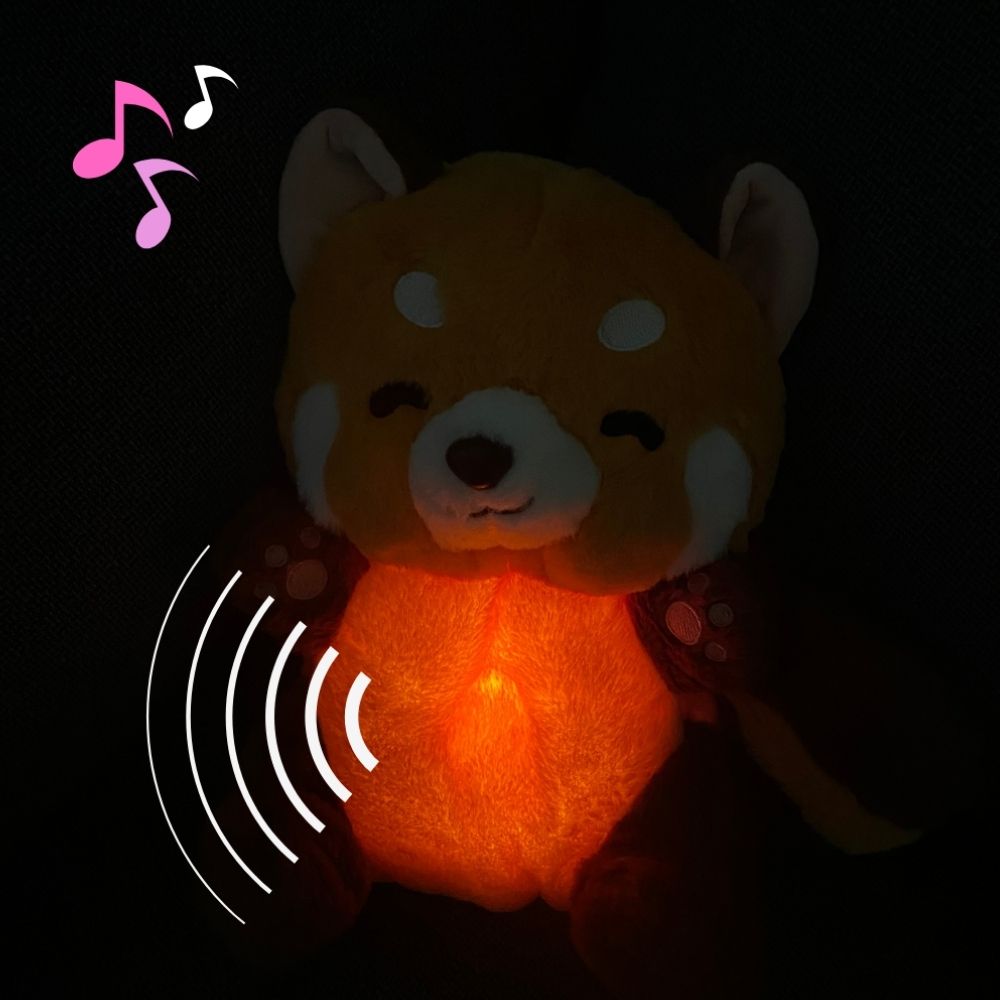 Peluche panda roux doux berceuse apaisante nuit paisible