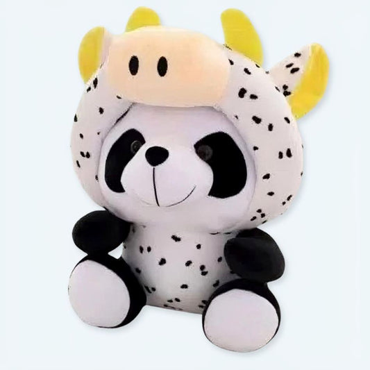 Peluche panda vache douce déguisement amusant enfant