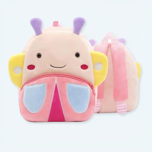 Peluche papillon doux sac à dos enfant coloré fun